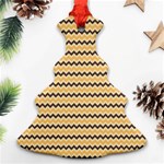 Colored Zig Zag Christmas Tree Ornament (Two Sides) Front