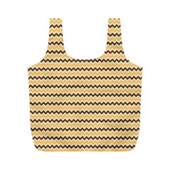 Colored Zig Zag Full Print Recycle Bags (m)  by Colorfulart23