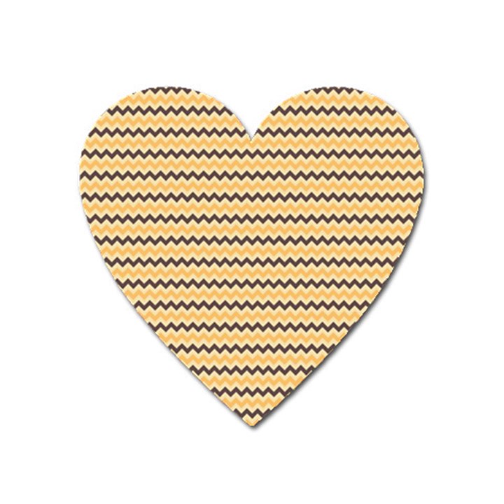 Colored Zig Zag Heart Magnet