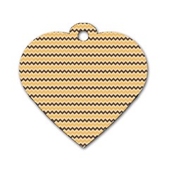 Colored Zig Zag Dog Tag Heart (one Side) by Colorfulart23