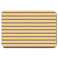 Colored Zig Zag Large Doormat  by Colorfulart23