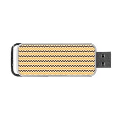 Colored Zig Zag Portable Usb Flash (one Side) by Colorfulart23