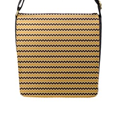 Colored Zig Zag Flap Messenger Bag (l)  by Colorfulart23