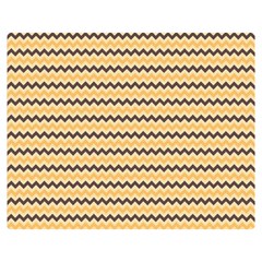 Colored Zig Zag Double Sided Flano Blanket (medium)  by Colorfulart23