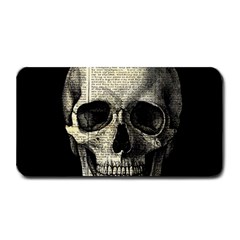 Newspaper Skull Medium Bar Mats by Valentinaart