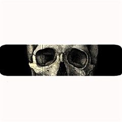 Newspaper Skull Large Bar Mats by Valentinaart