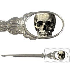 Newspaper Skull Letter Openers by Valentinaart