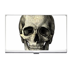 Newspaper Skull Business Card Holders by Valentinaart