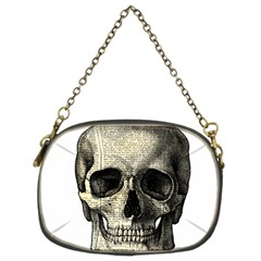 Newspaper Skull Chain Purses (two Sides)  by Valentinaart