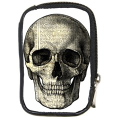 Newspaper Skull Compact Camera Cases by Valentinaart