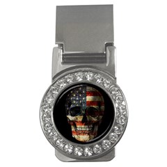 American Flag Skull Money Clips (cz)  by Valentinaart