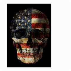 American Flag Skull Small Garden Flag (two Sides)