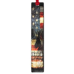 American Flag Skull Large Book Marks by Valentinaart