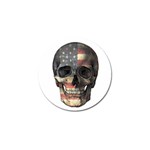 American flag skull Golf Ball Marker (4 pack) Front