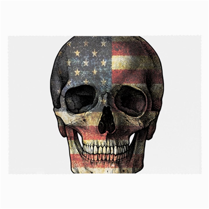 American flag skull Large Glasses Cloth (2-Side)