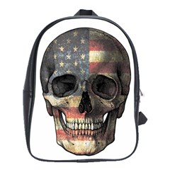 American Flag Skull School Bags(large)  by Valentinaart