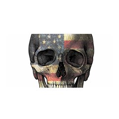 American Flag Skull Satin Wrap by Valentinaart