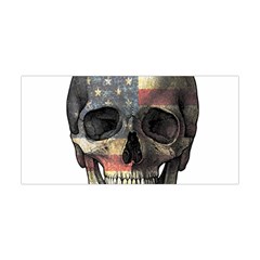 American Flag Skull Yoga Headband by Valentinaart