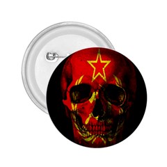 Russian Flag Skull 2 25  Buttons by Valentinaart