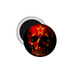 Russian Flag Skull 1 75  Magnets by Valentinaart