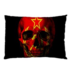 Russian Flag Skull Pillow Case by Valentinaart