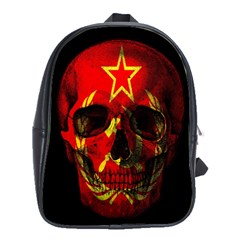 Russian Flag Skull School Bags(large)  by Valentinaart