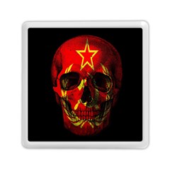 Russian Flag Skull Memory Card Reader (square)  by Valentinaart