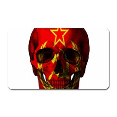 Russian Flag Skull Magnet (rectangular) by Valentinaart