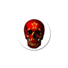 Russian Flag Skull Golf Ball Marker by Valentinaart