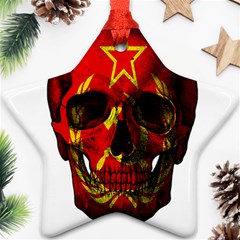 Russian Flag Skull Star Ornament (two Sides) by Valentinaart