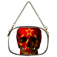 Russian Flag Skull Chain Purses (two Sides)  by Valentinaart