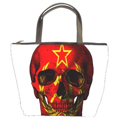 Russian Flag Skull Bucket Bags by Valentinaart