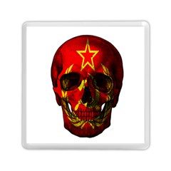 Russian Flag Skull Memory Card Reader (square)  by Valentinaart