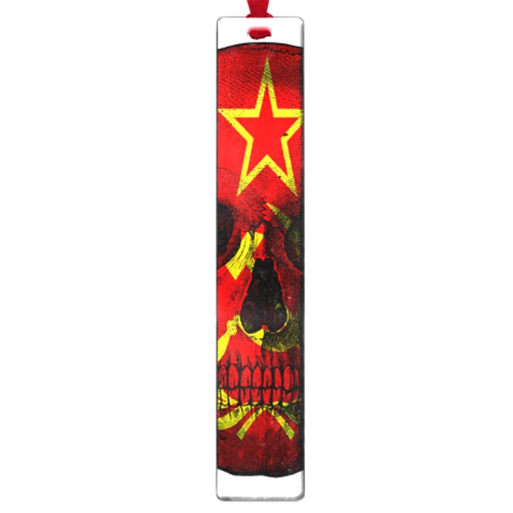 Russian flag skull Large Book Marks