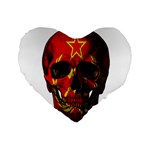 Russian flag skull Standard 16  Premium Flano Heart Shape Cushions Front