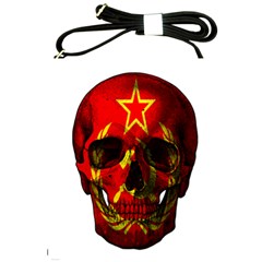 Russian Flag Skull Shoulder Sling Bags by Valentinaart