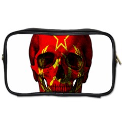 Russian Flag Skull Toiletries Bags 2-side by Valentinaart