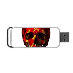 Russian Flag Skull Portable Usb Flash (two Sides) by Valentinaart