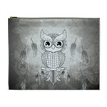 Wonderful Owl, Mandala Design Cosmetic Bag (XL) Front