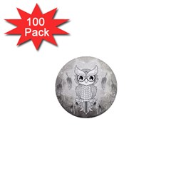 Wonderful Owl, Mandala Design 1  Mini Magnets (100 Pack)  by FantasyWorld7