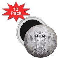 Wonderful Owl, Mandala Design 1 75  Magnets (10 Pack)  by FantasyWorld7