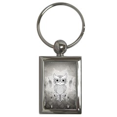 Wonderful Owl, Mandala Design Key Chains (rectangle)  by FantasyWorld7