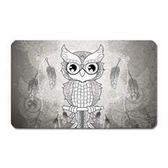 Wonderful Owl, Mandala Design Magnet (rectangular) by FantasyWorld7