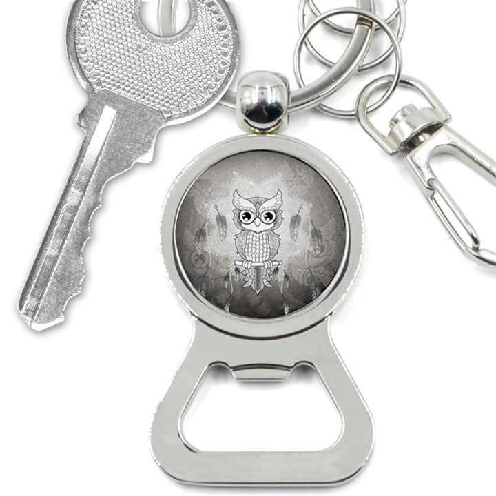 Wonderful Owl, Mandala Design Bottle Opener Key Chains