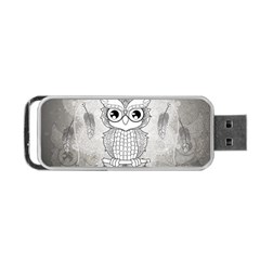 Wonderful Owl, Mandala Design Portable Usb Flash (two Sides) by FantasyWorld7