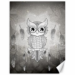 Wonderful Owl, Mandala Design Canvas 12  X 16   by FantasyWorld7