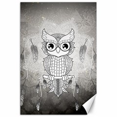 Wonderful Owl, Mandala Design Canvas 20  X 30   by FantasyWorld7