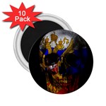 Russian flag skull 2.25  Magnets (10 pack)  Front