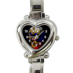 Russian Flag Skull Heart Italian Charm Watch by Valentinaart