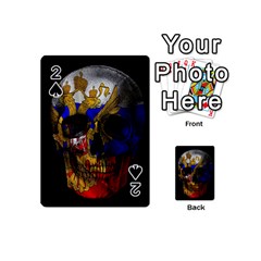 Russian Flag Skull Playing Cards 54 (mini)  by Valentinaart